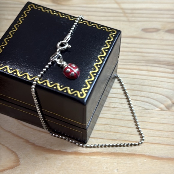Silver Ladybug Charm Bracelet sterling 925 Avon - Picture 3 of 4